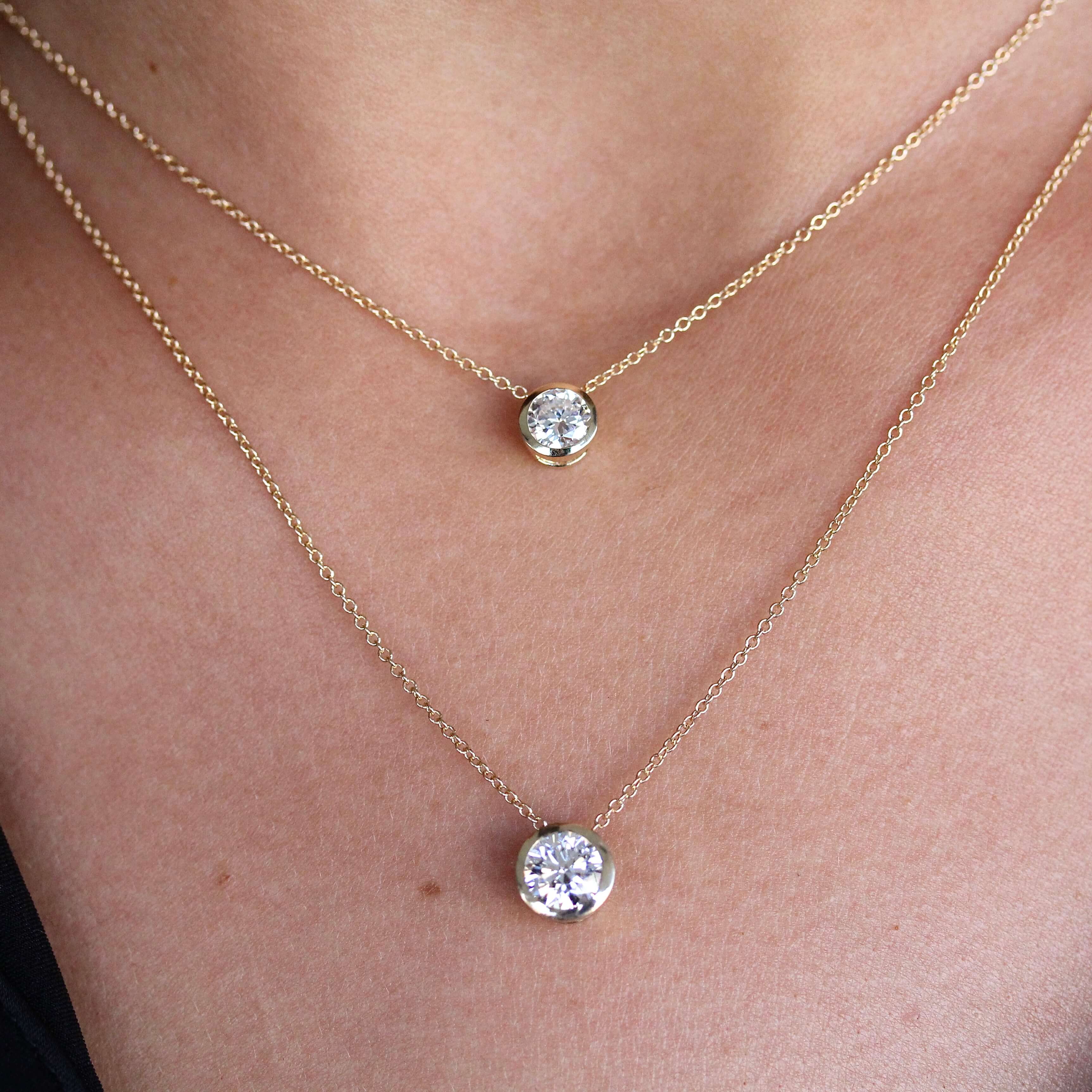 The Diamond Bezel Necklace - Image 6
