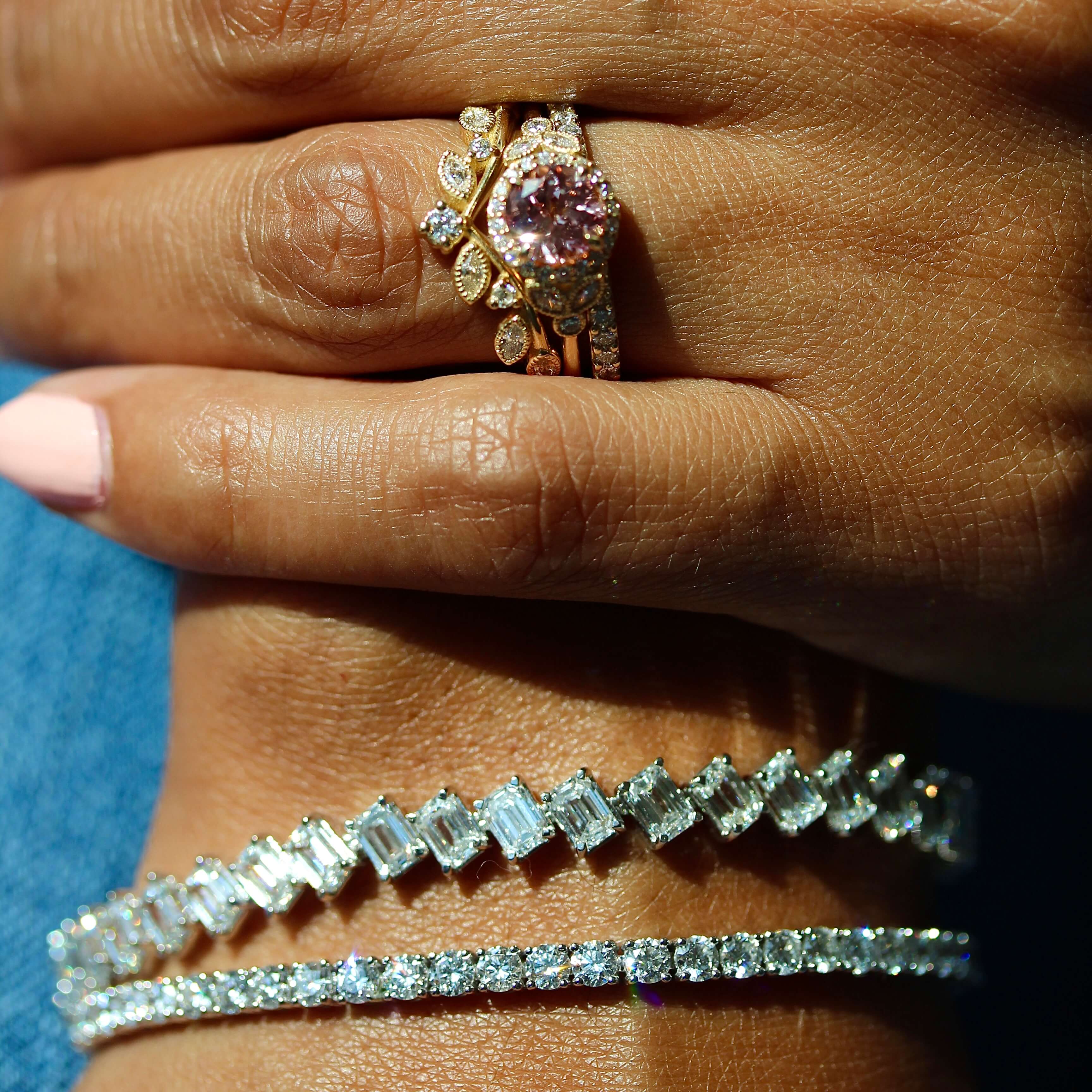 The Emerald Lab-Grown Diamond Tennis Bracelet - Image 4