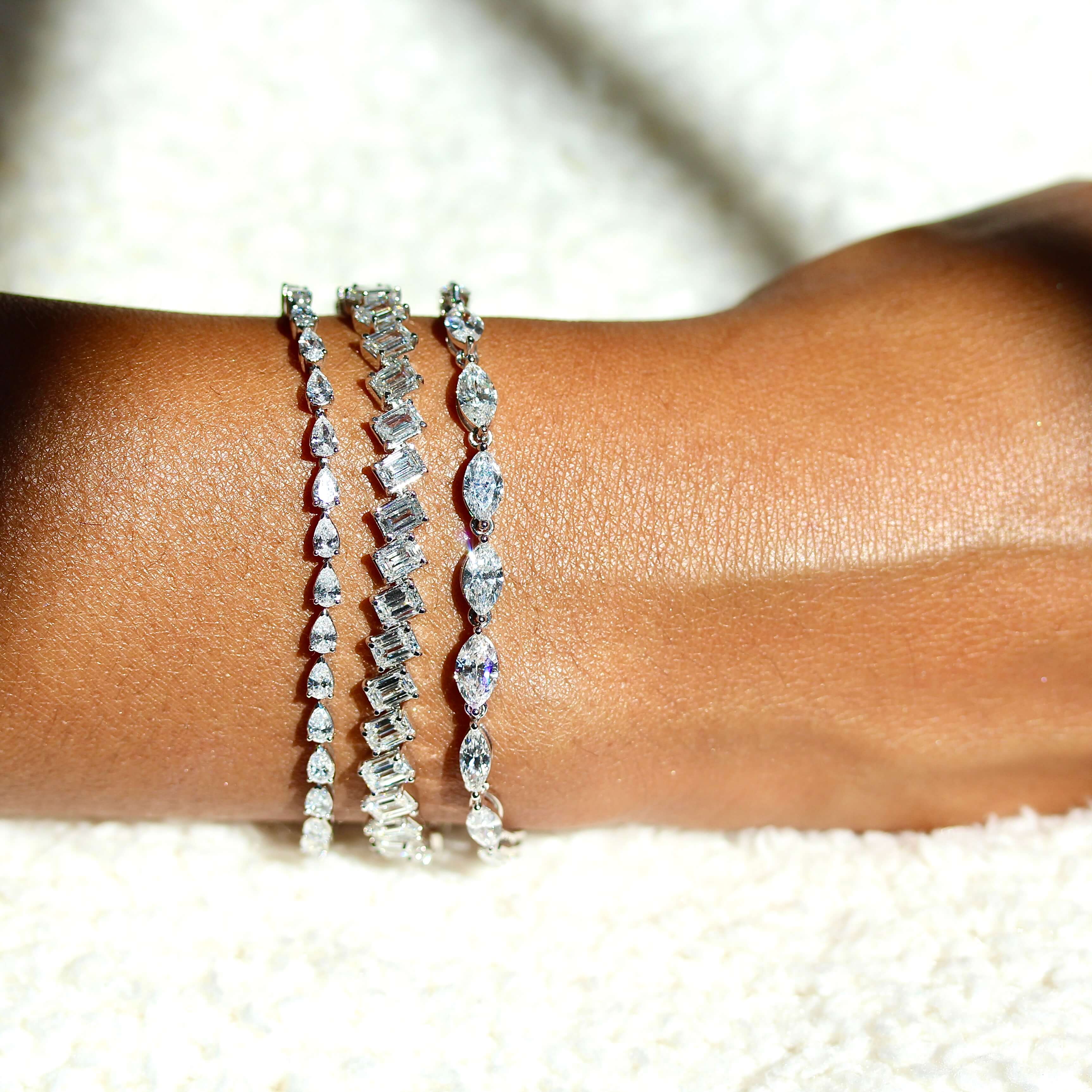 The Marquise Lab-Grown Diamond Tennis Bracelet - Image 4