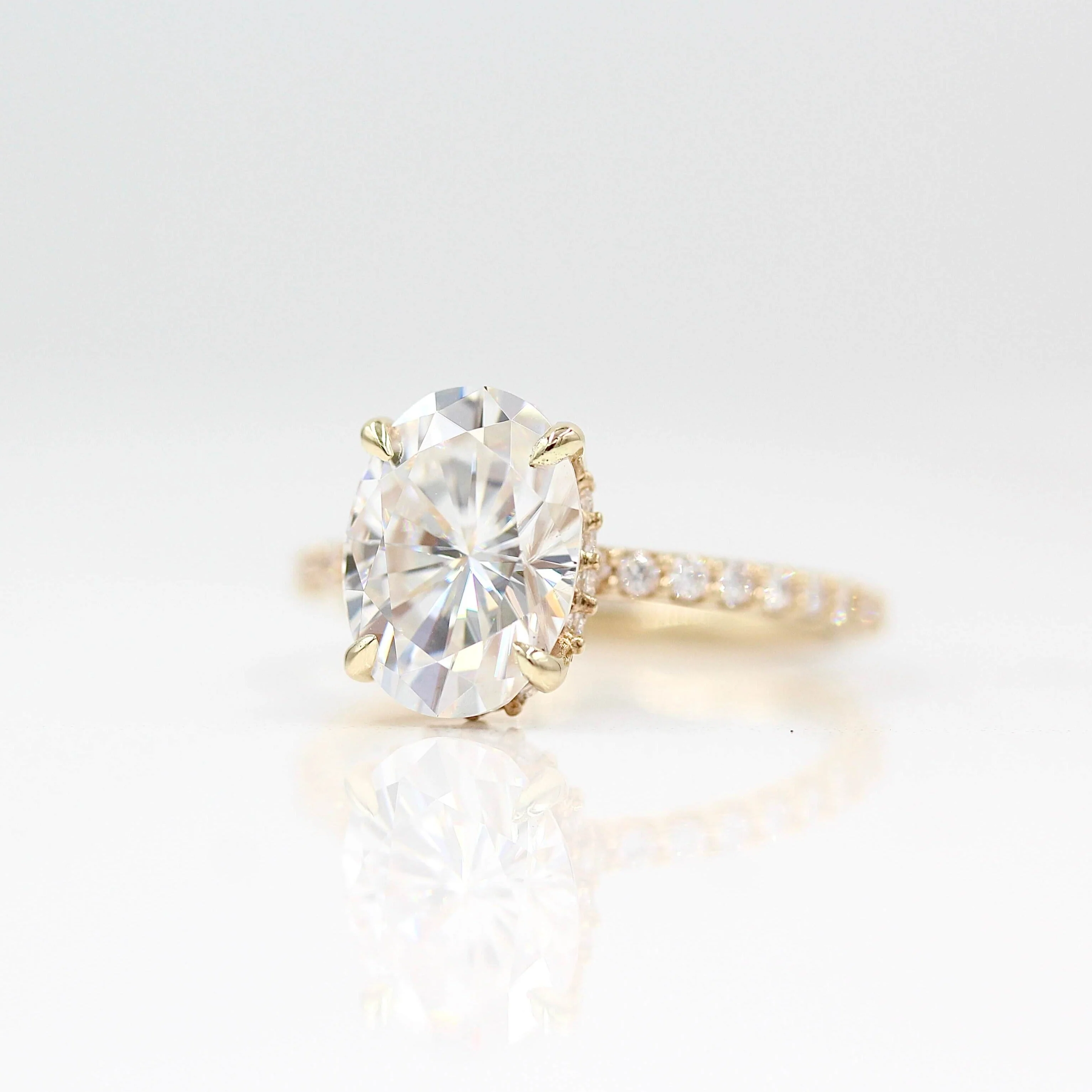 The Athena Hidden Halo Engagement Ring (Oval) - Image 3