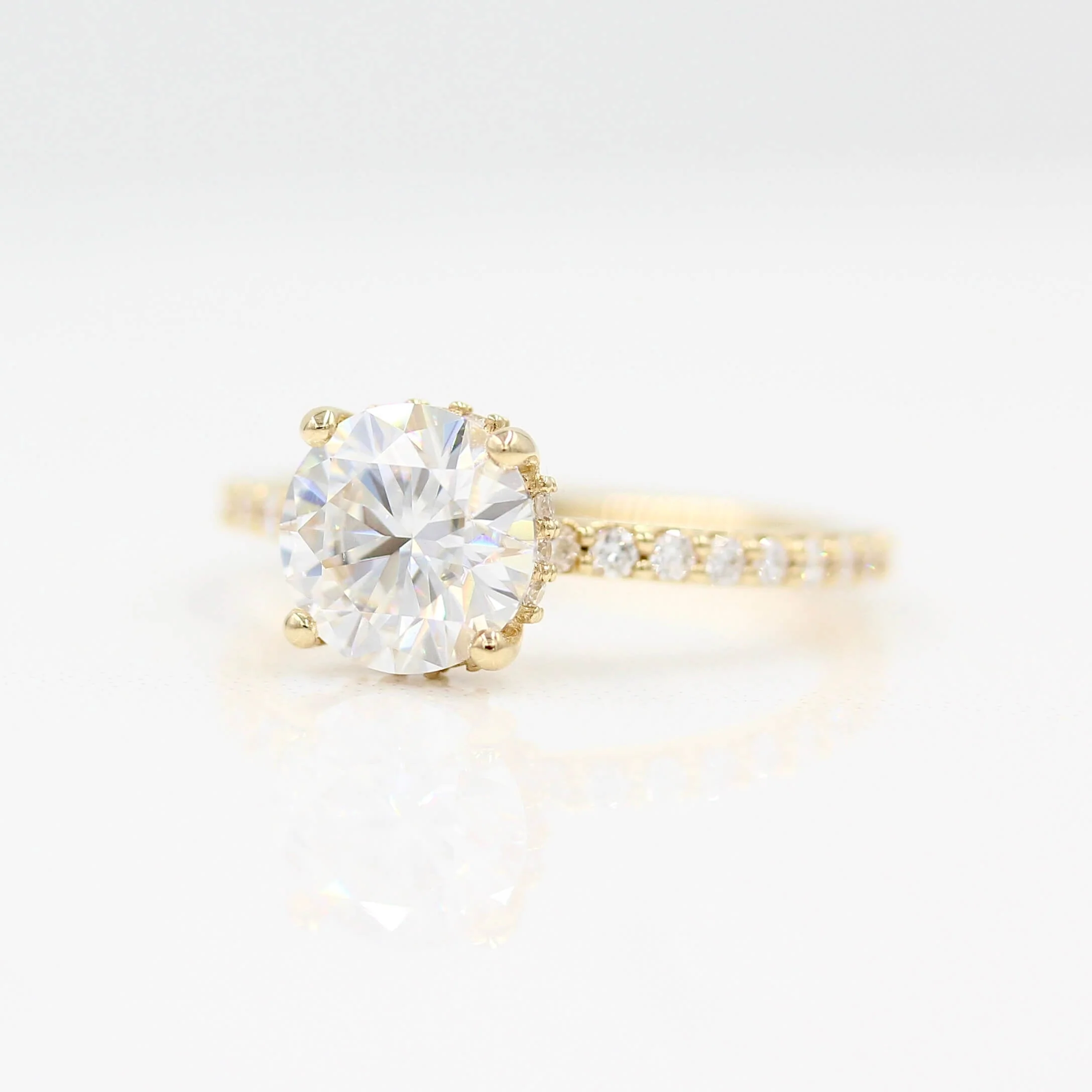 The Athena Hidden Halo Engagement Ring (Round) - Image 3