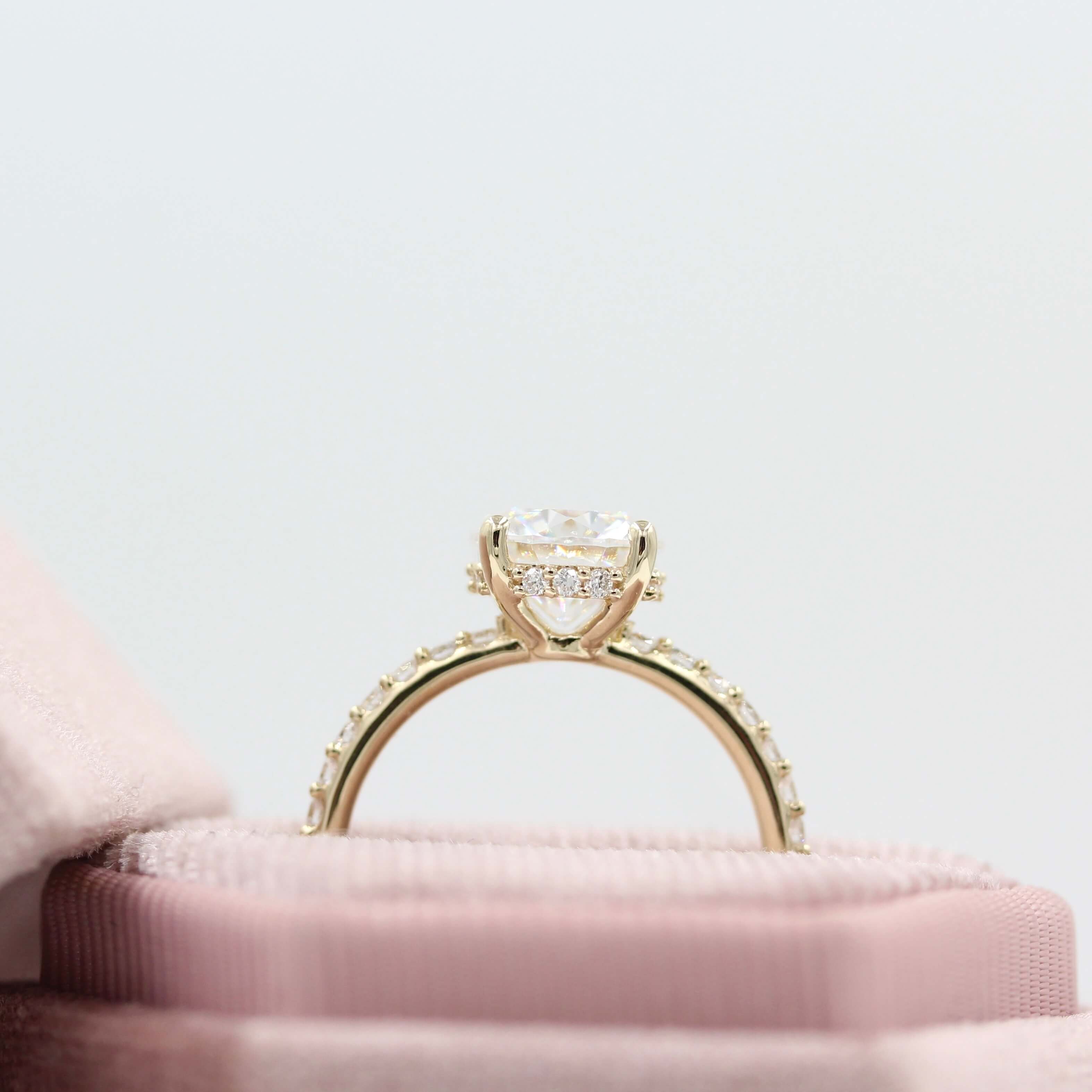 The Athena Hidden Halo Engagement Ring (Round) - Image 4