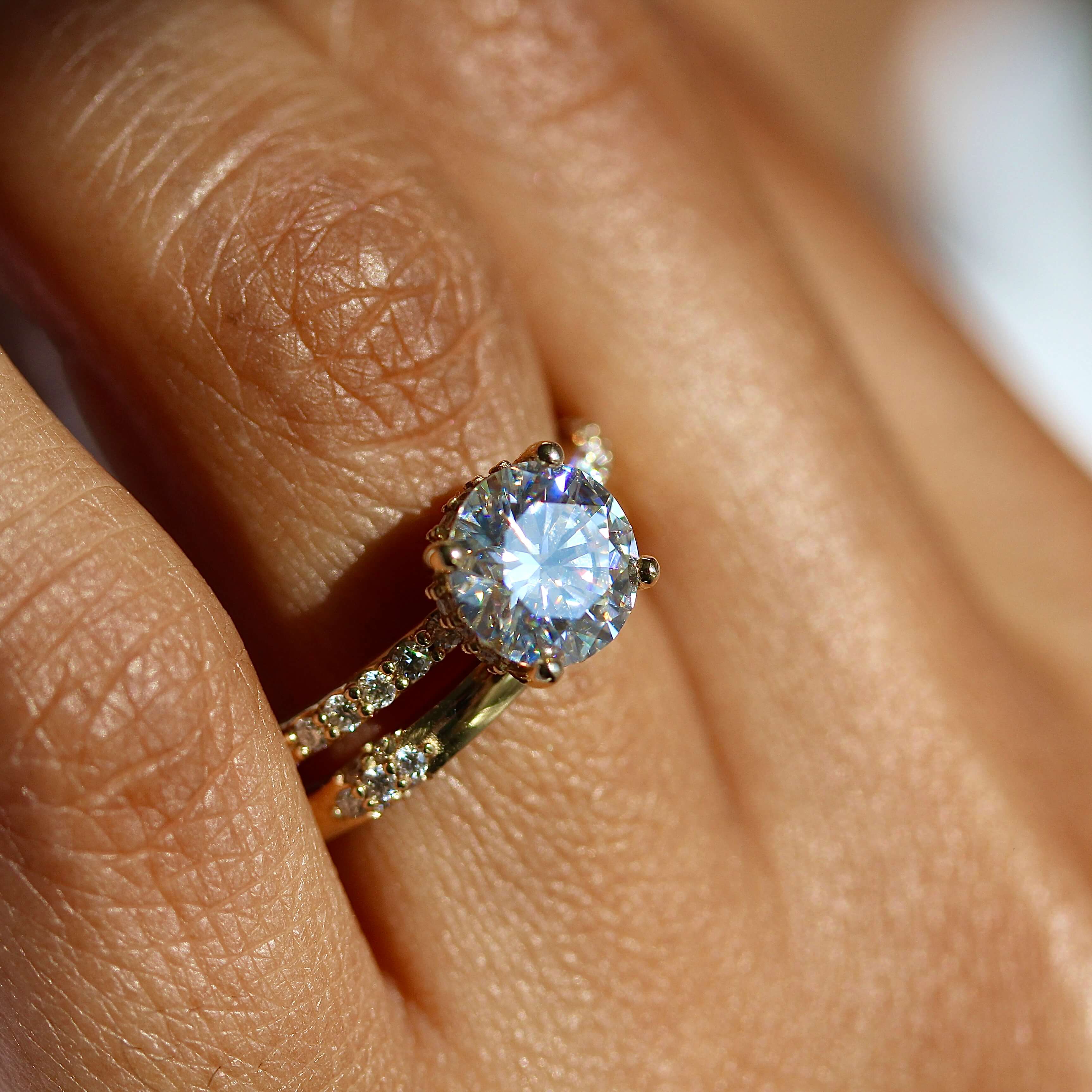 The Athena Hidden Halo Engagement Ring (Round) - Image 5