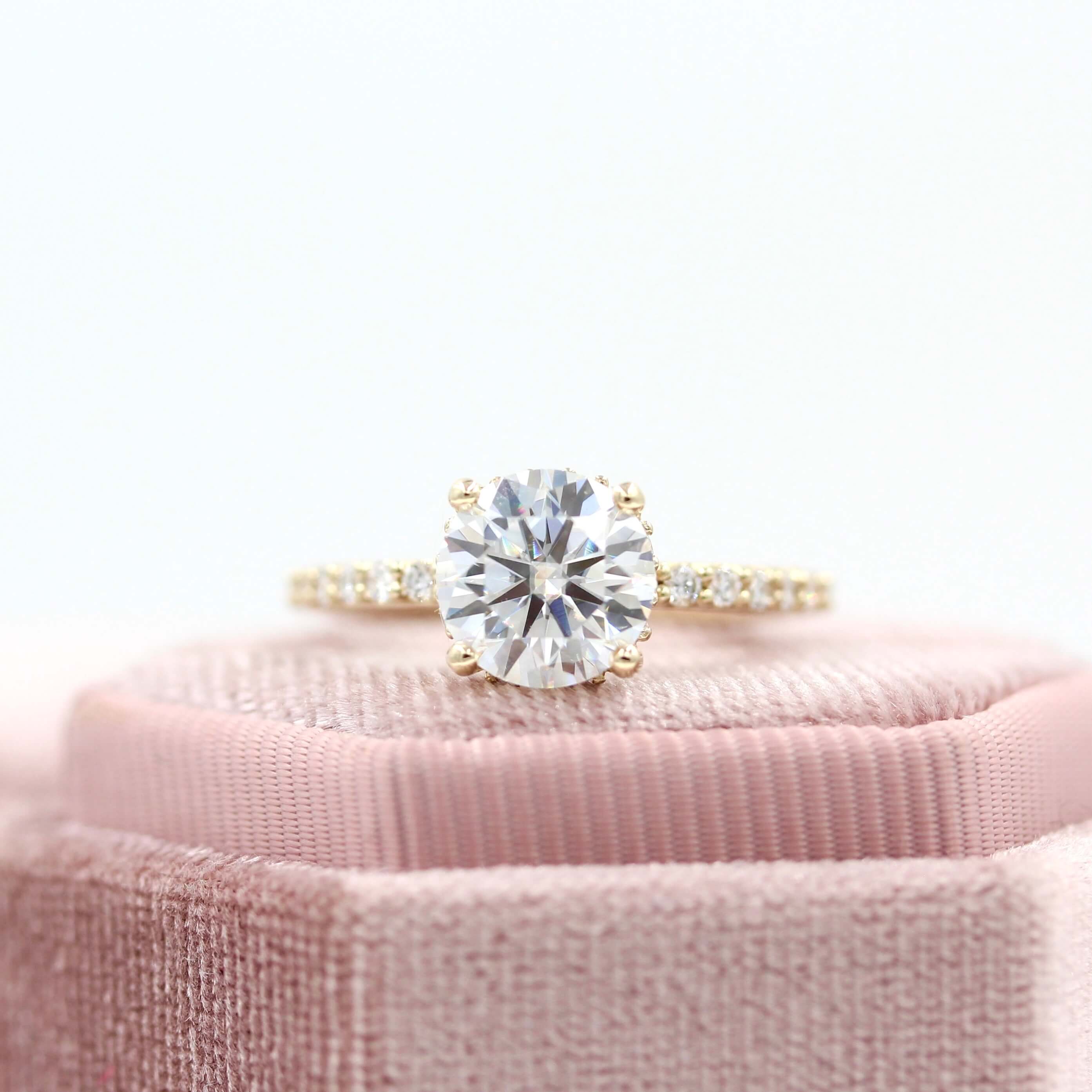The Athena Hidden Halo Engagement Ring (Round) - Image 8