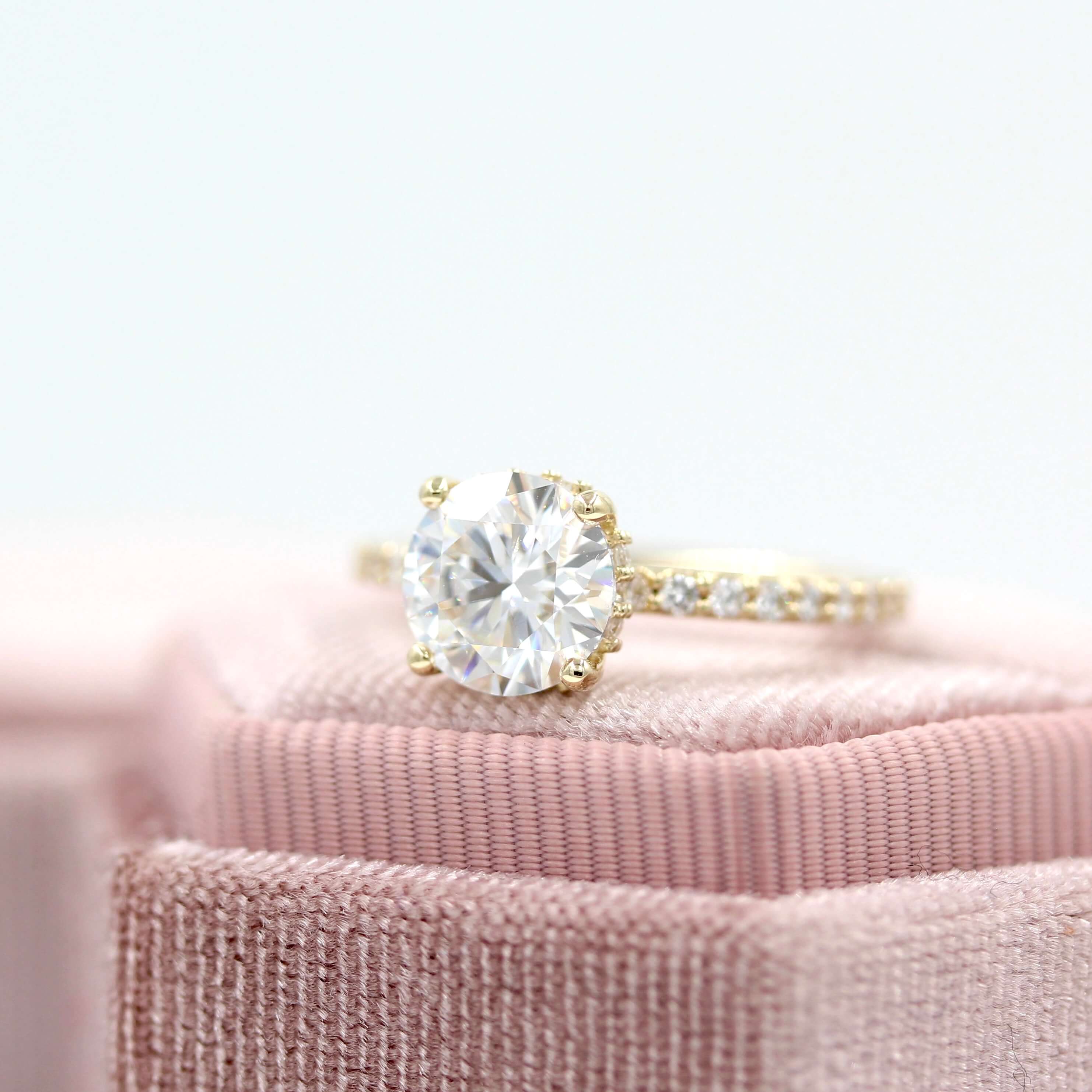 The Athena Hidden Halo Engagement Ring (Round) - Image 9