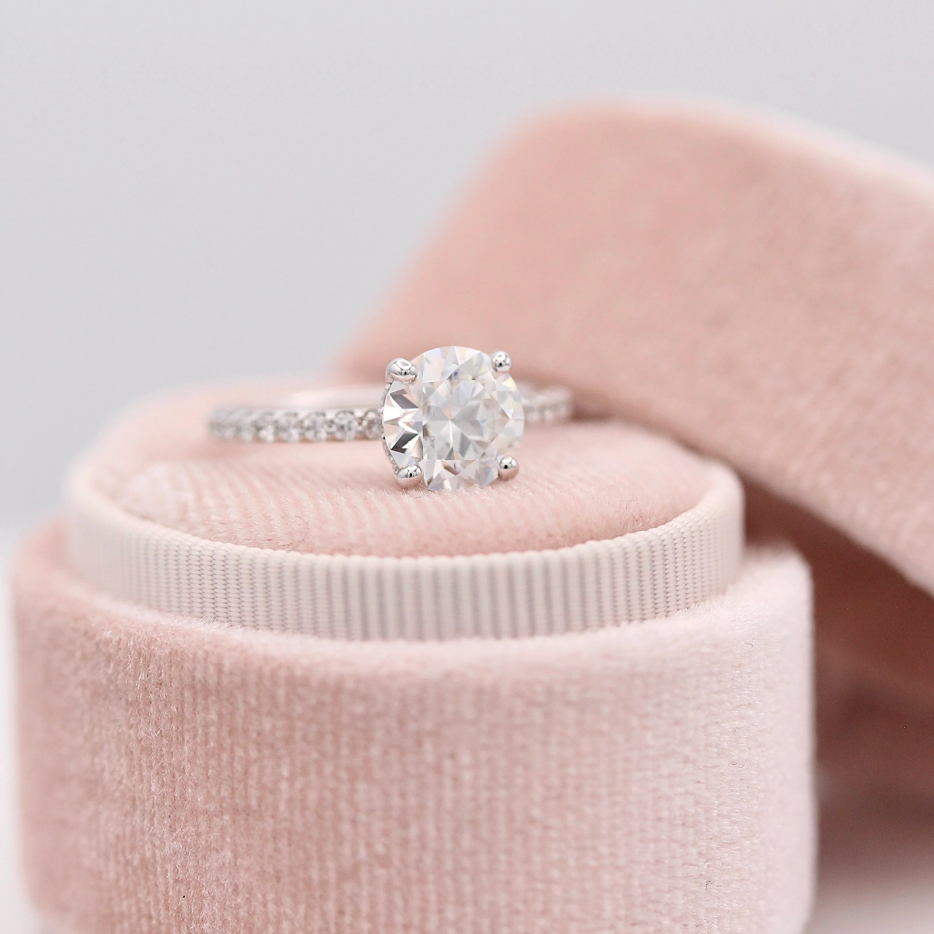 The Athena Hidden Halo Engagement Ring (Round) - Image 12