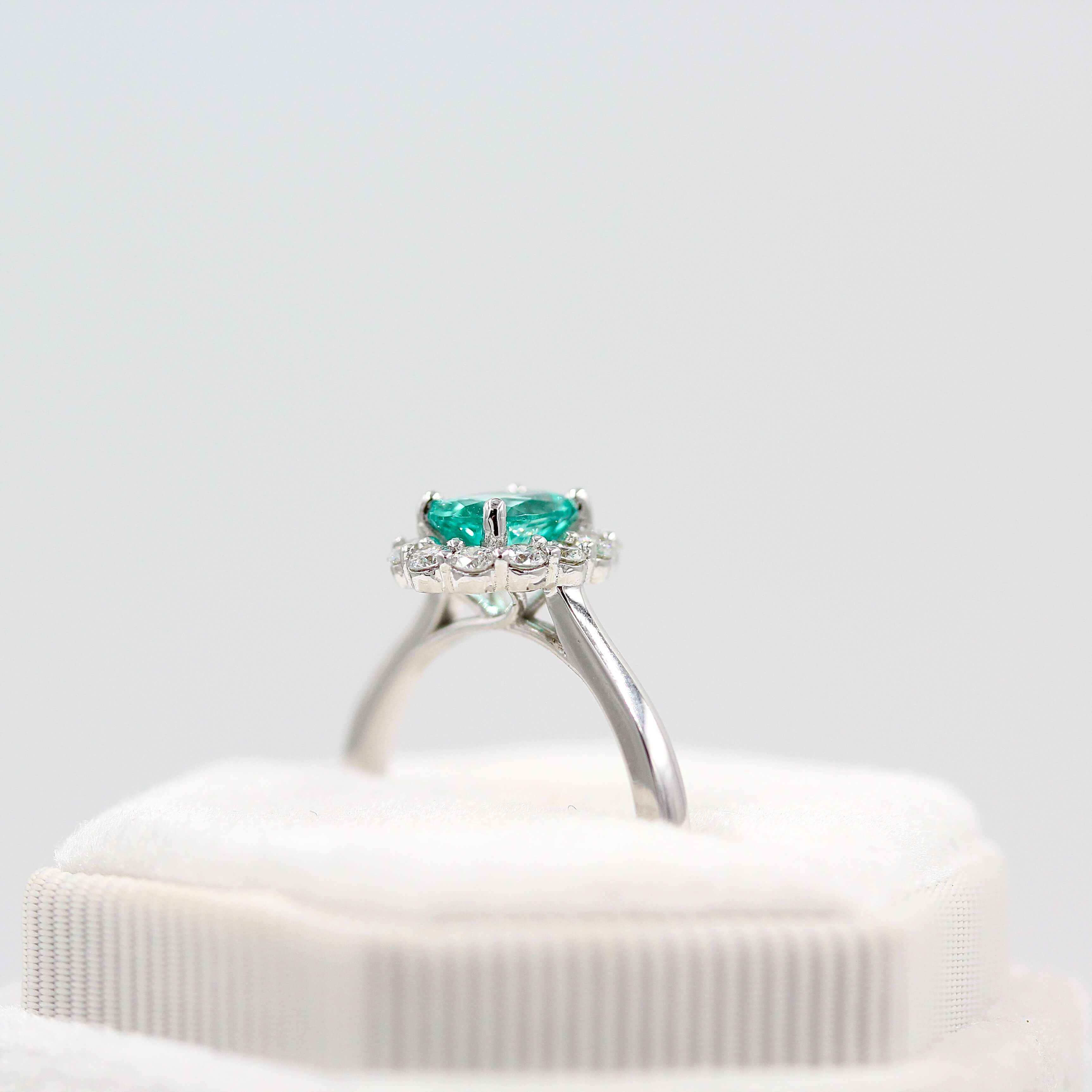 The Ava Ring with Minty Green Chrysoberyl - Image 4