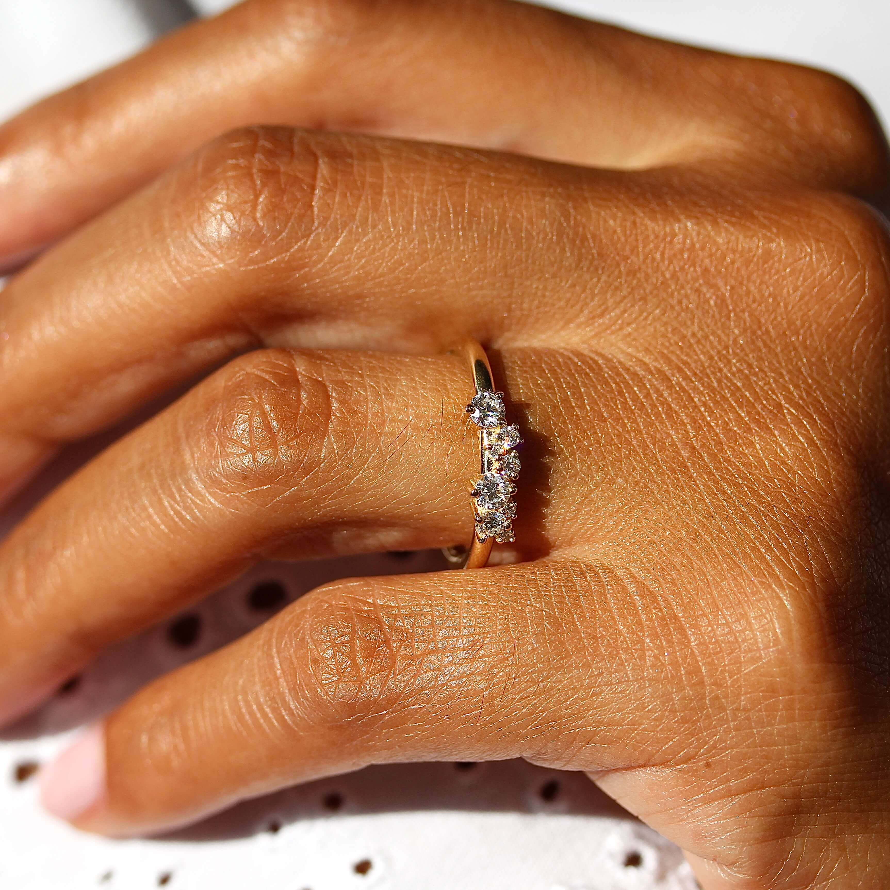 The Bianca Ring in Yellow Gold with Lab-Grown Diamond - Image 2