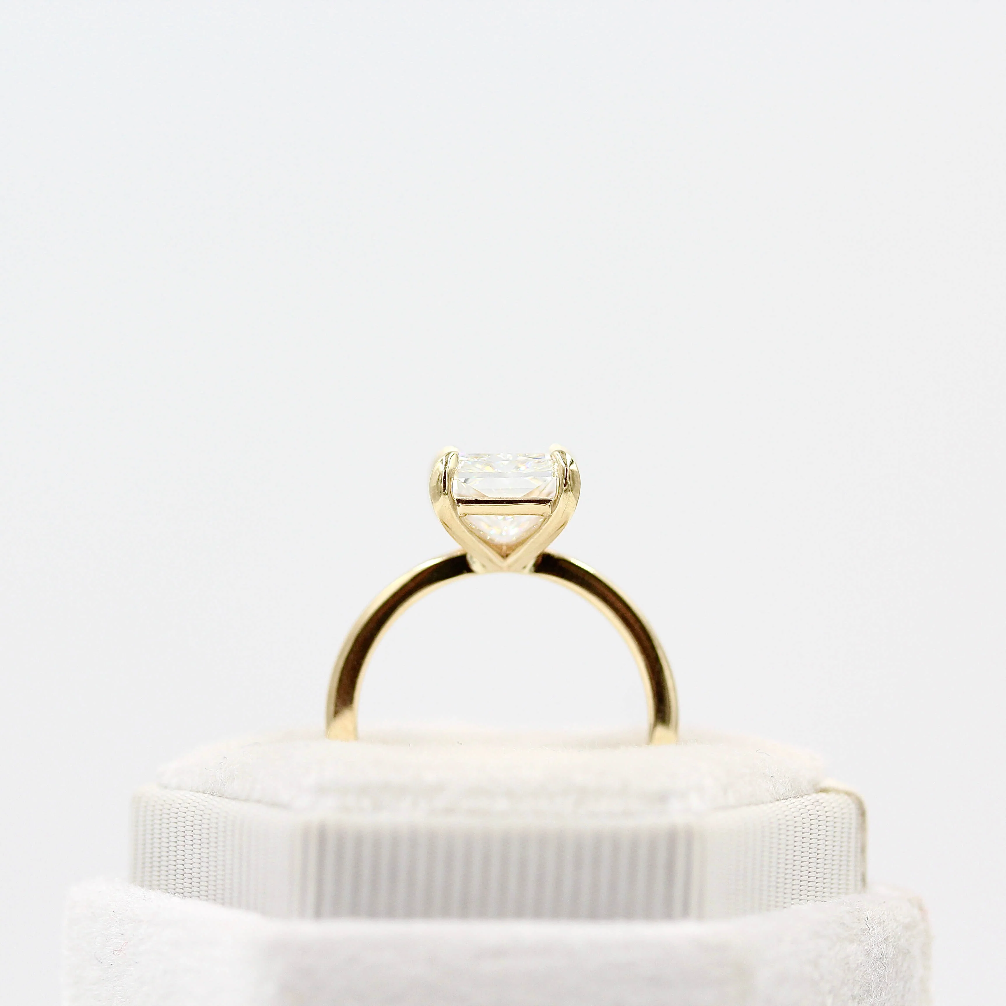 The Celeste Ring (Radiant) in Yellow Gold with 3.78ct Lab-Grown Diamond - Image 5