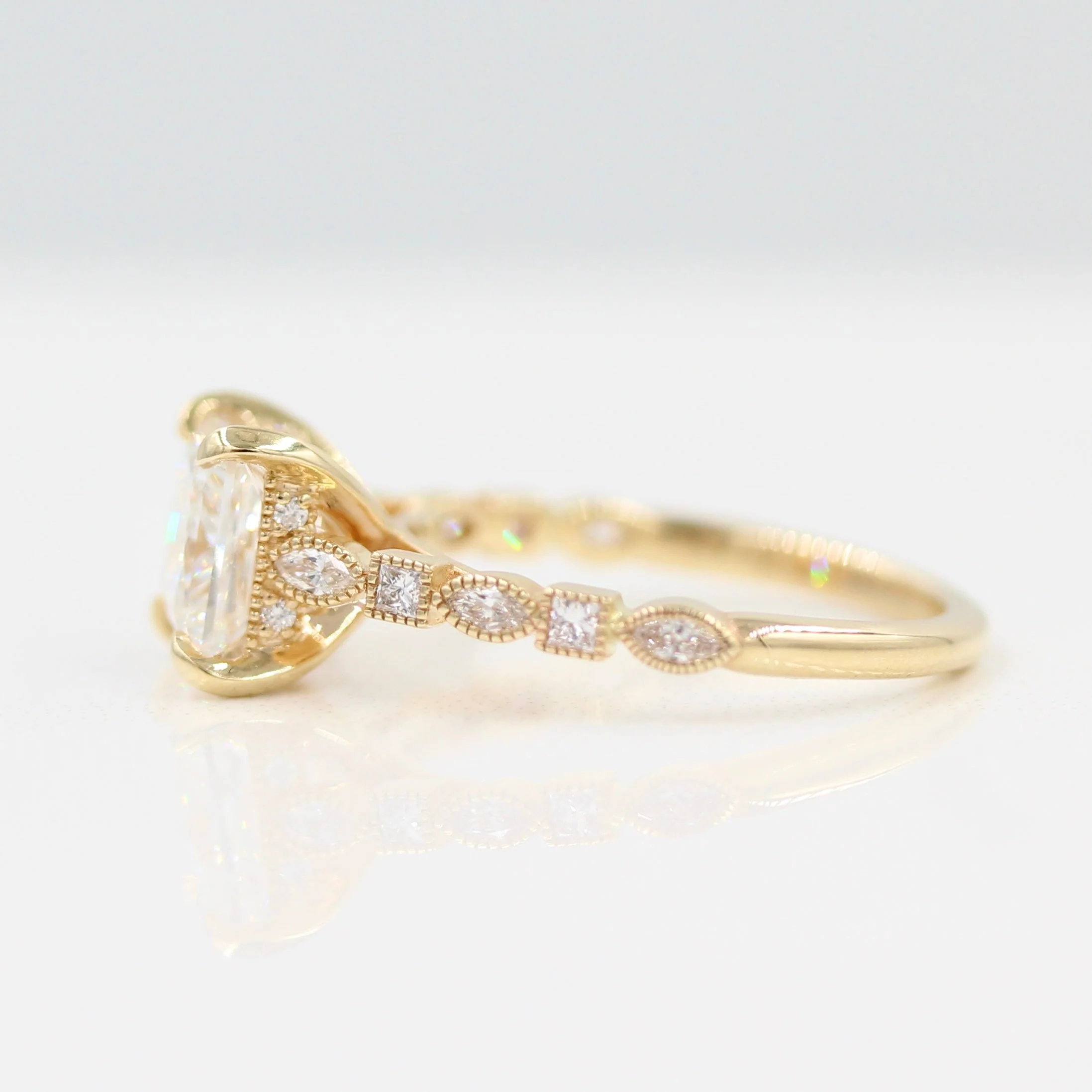 The Fiona Hidden Halo Engagement Ring - Image 3