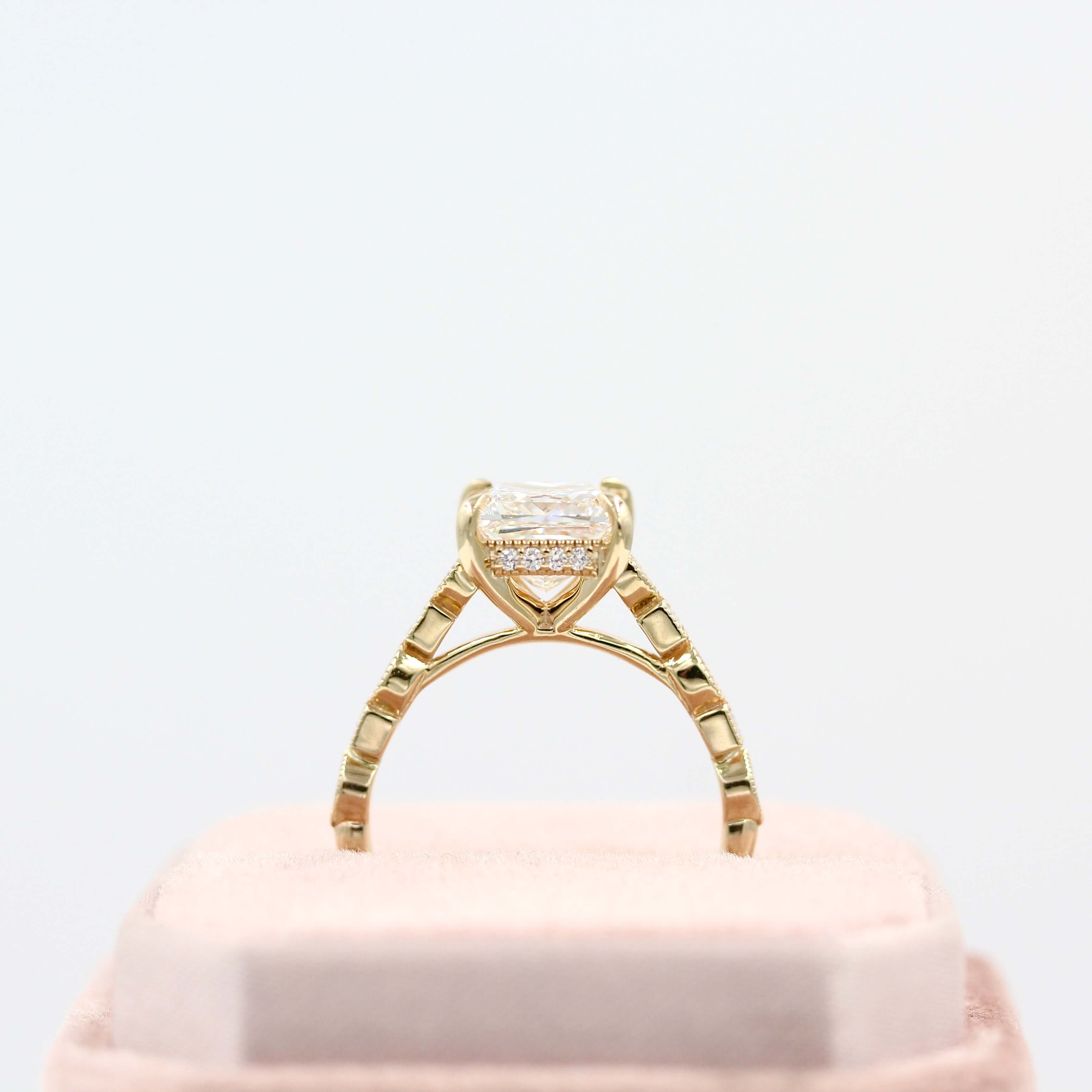 The Fiona Hidden Halo Engagement Ring - Image 4
