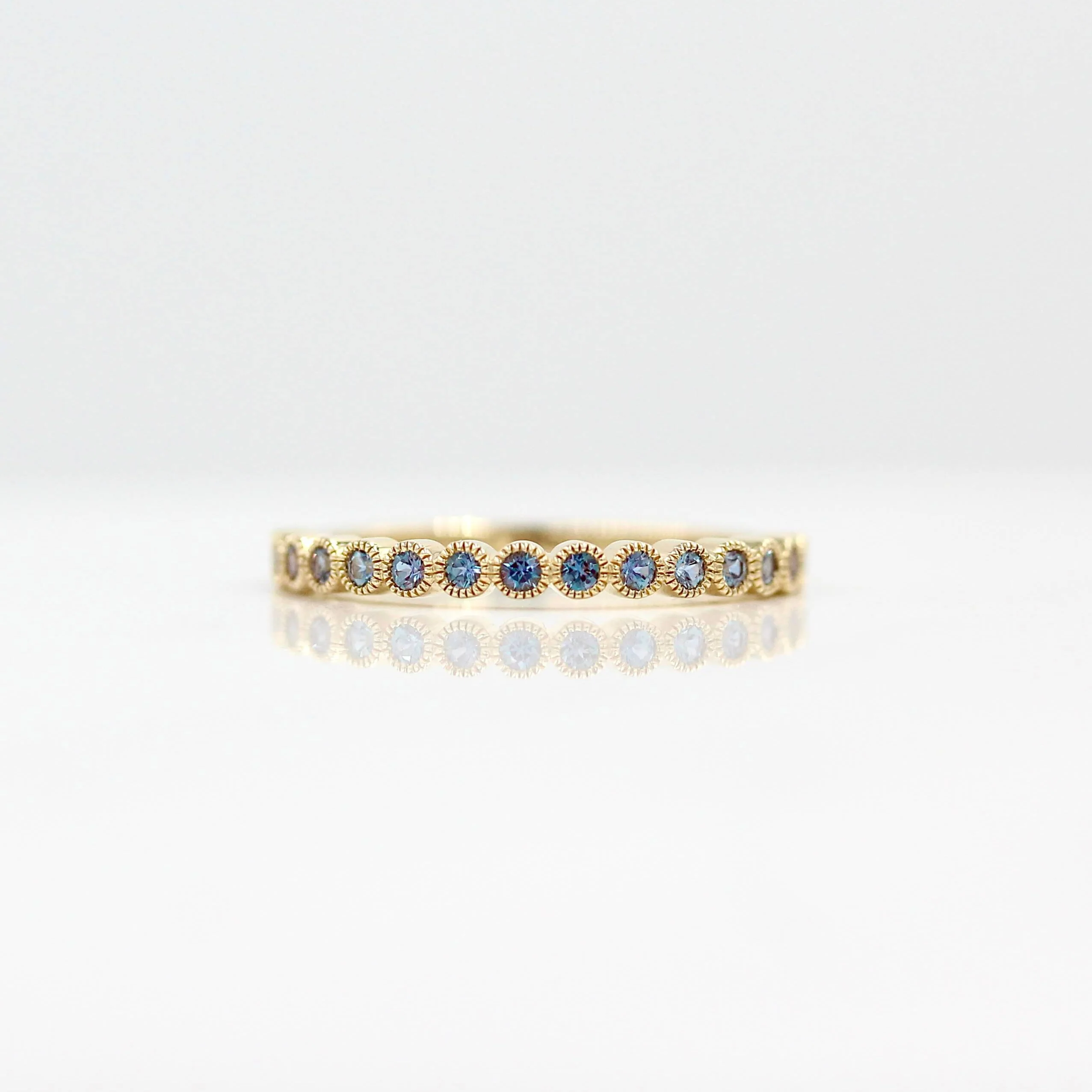 The June Florence Birthstone Ring with Alexandrite in Yellow Gold