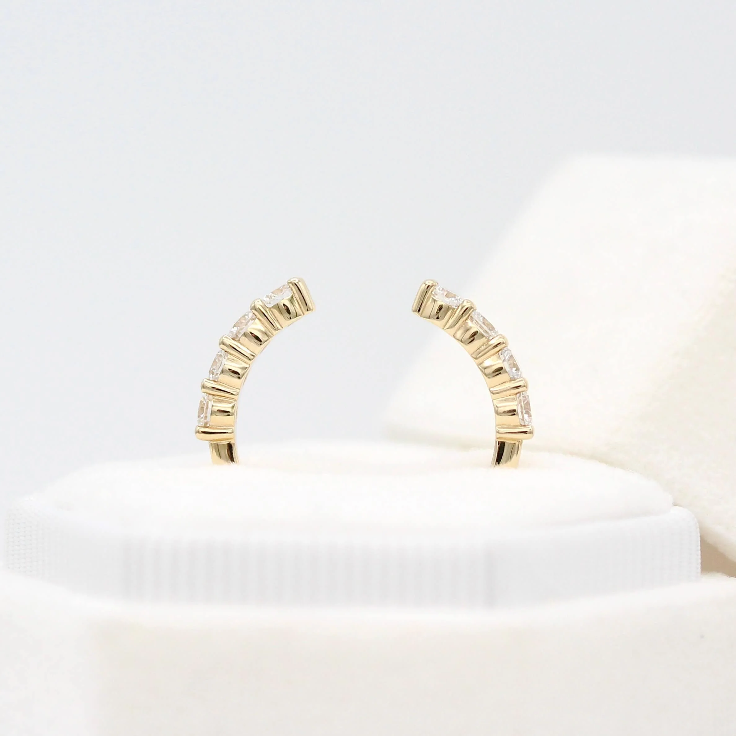 The Lexington Open Wedding Band in Yellow Gold - Image 4