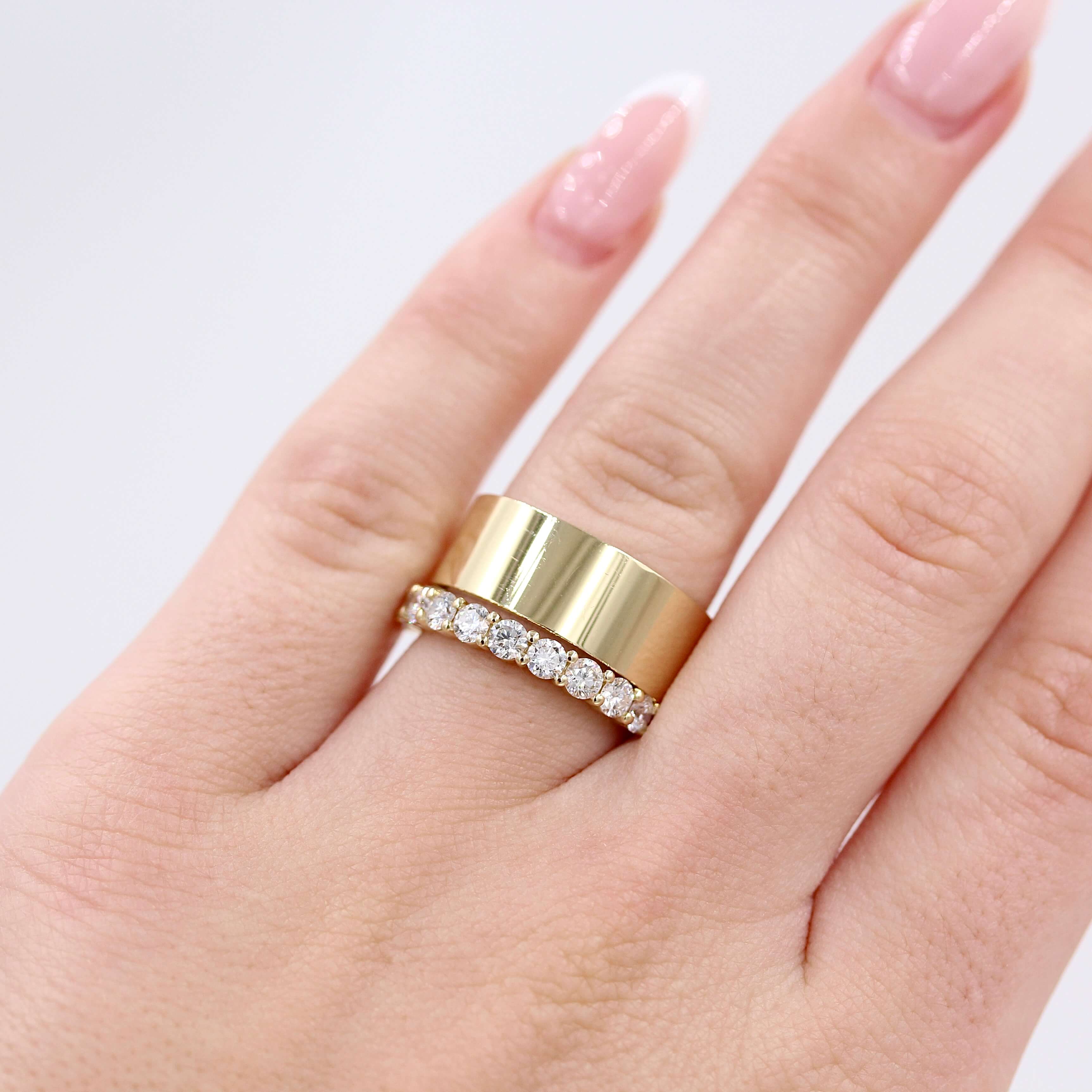 The Lexington Wedding Band in Yellow Gold - Image 6