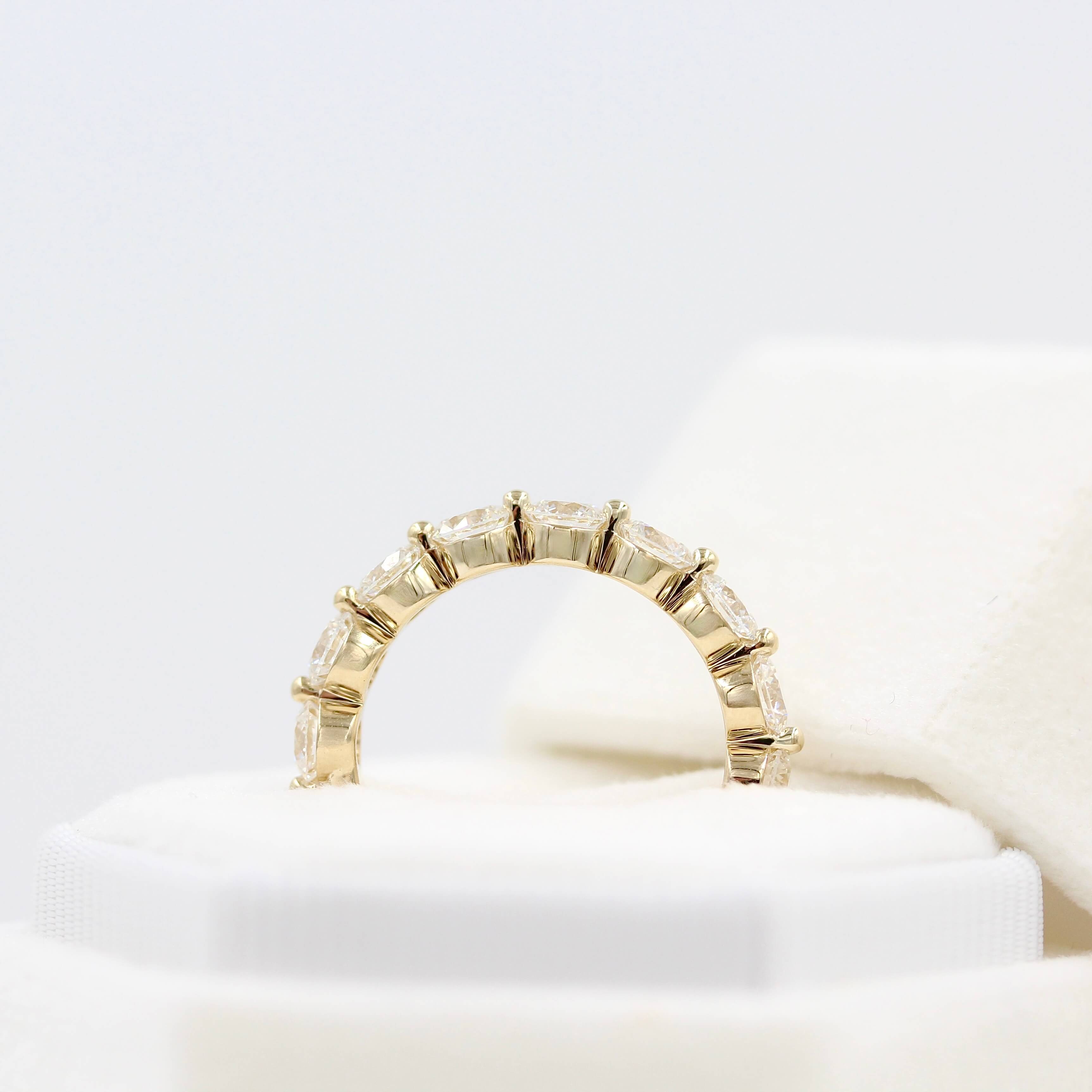 The Melody Wedding Band in Yellow Gold - Image 4