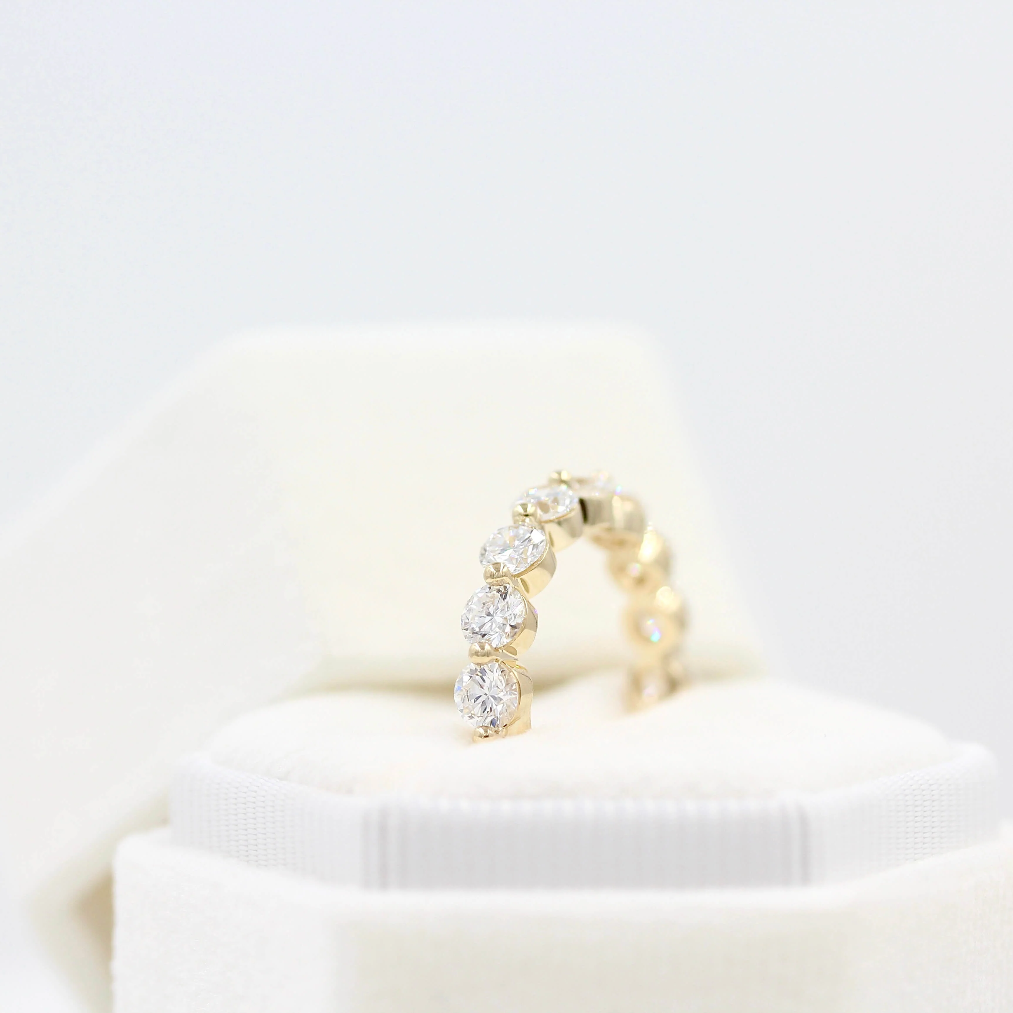 The Melody Wedding Band in Yellow Gold - Image 9