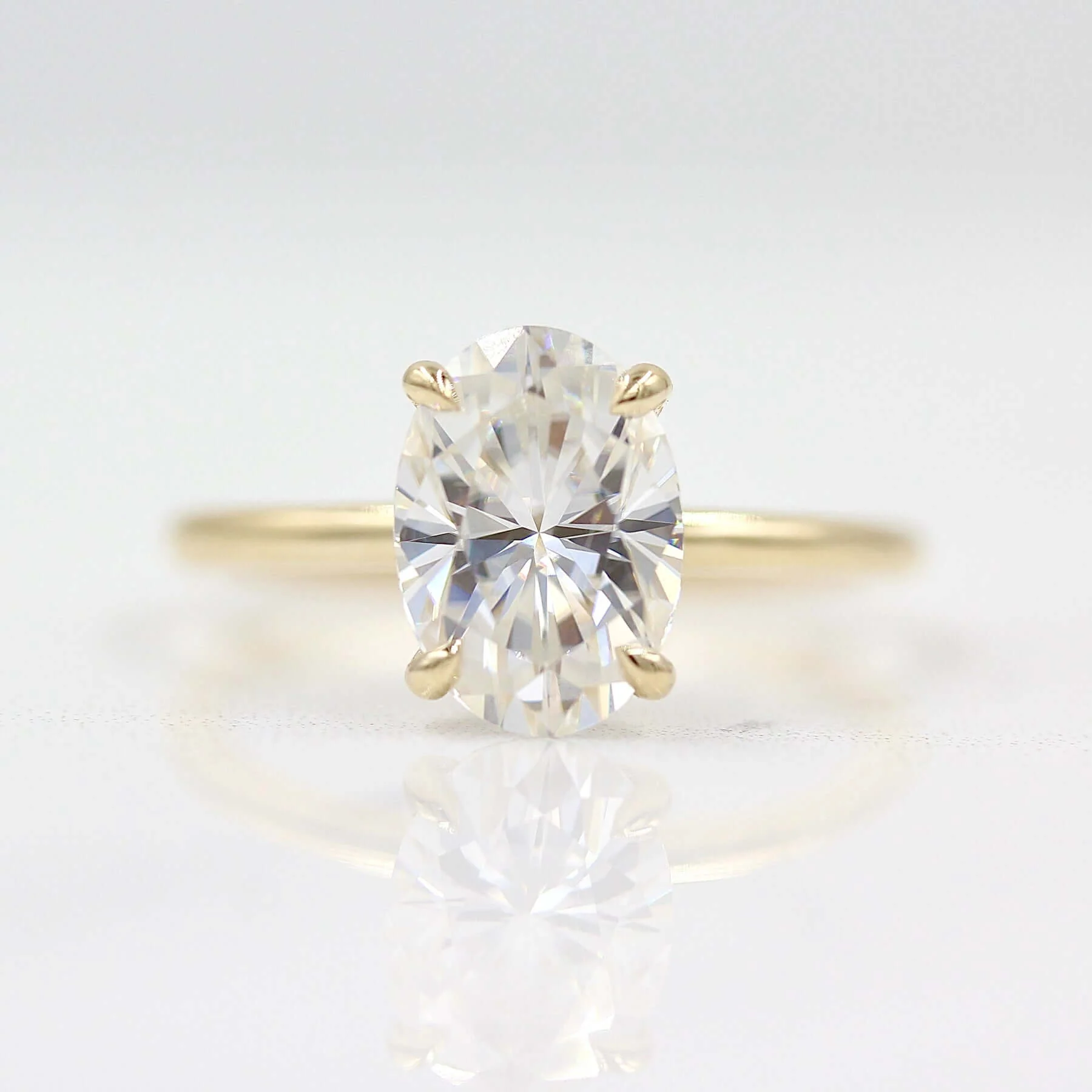 The Paige Hidden Halo Engagement Ring (Oval)