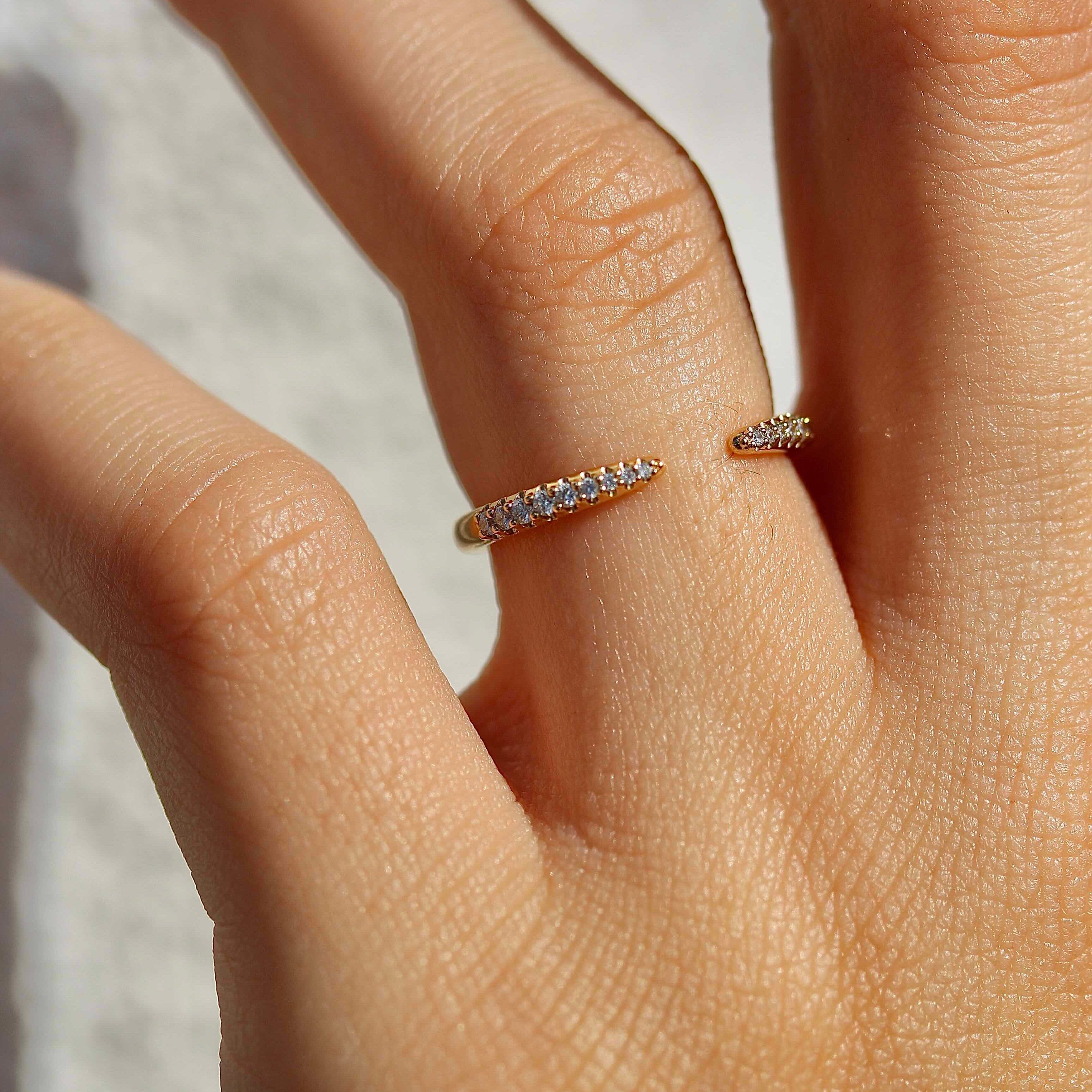 The Phoebe Open Wedding Band - Image 7