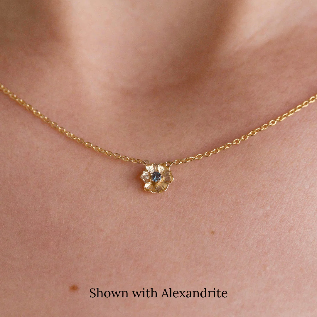 The Poppy Birthstone Necklace - Image 15