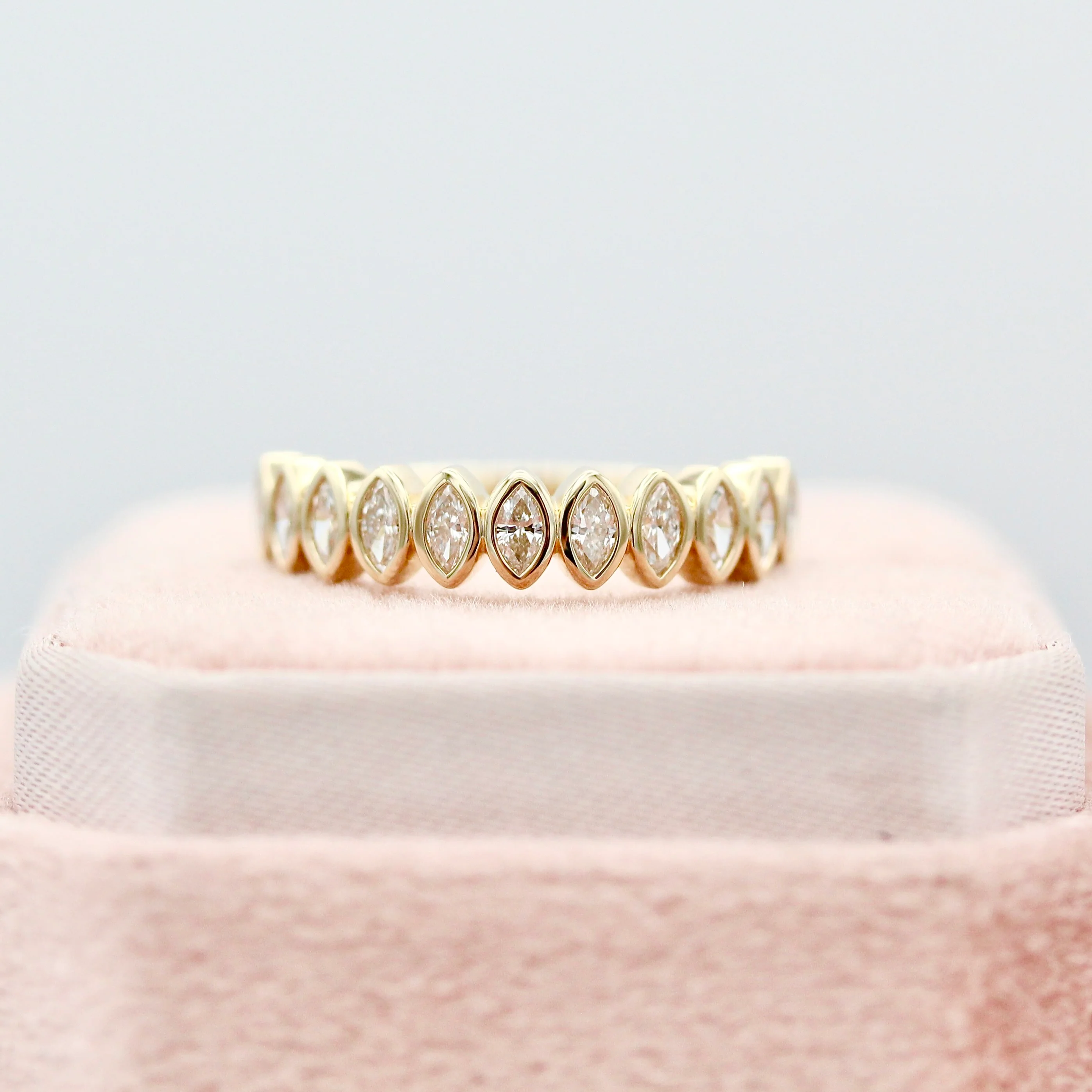 The Sammy Wedding Band (Marquise) - Image 9
