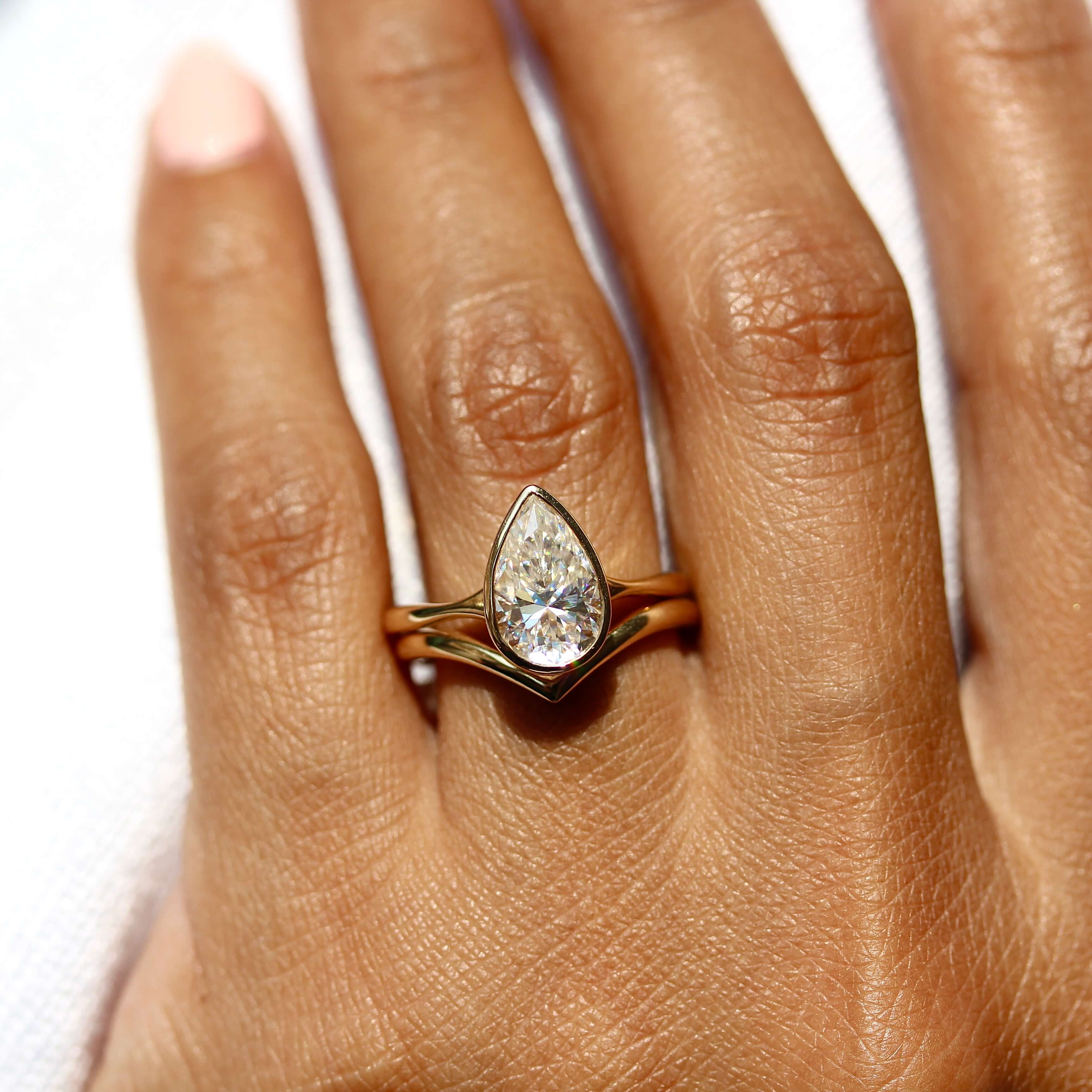 The Stevie Engagement Ring (Pear) - Image 9