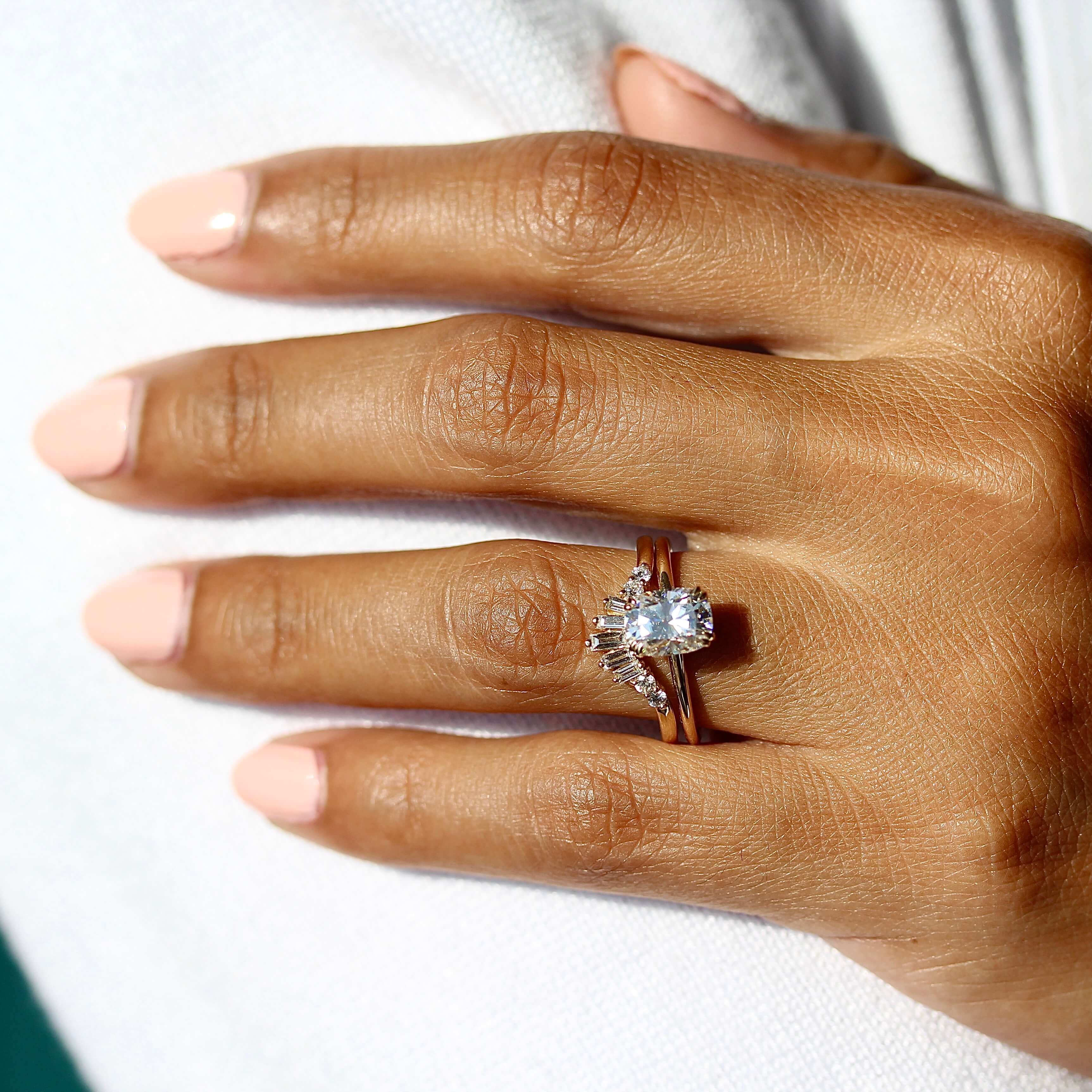 The Sunburst Wedding Band in Yellow Gold - Image 5