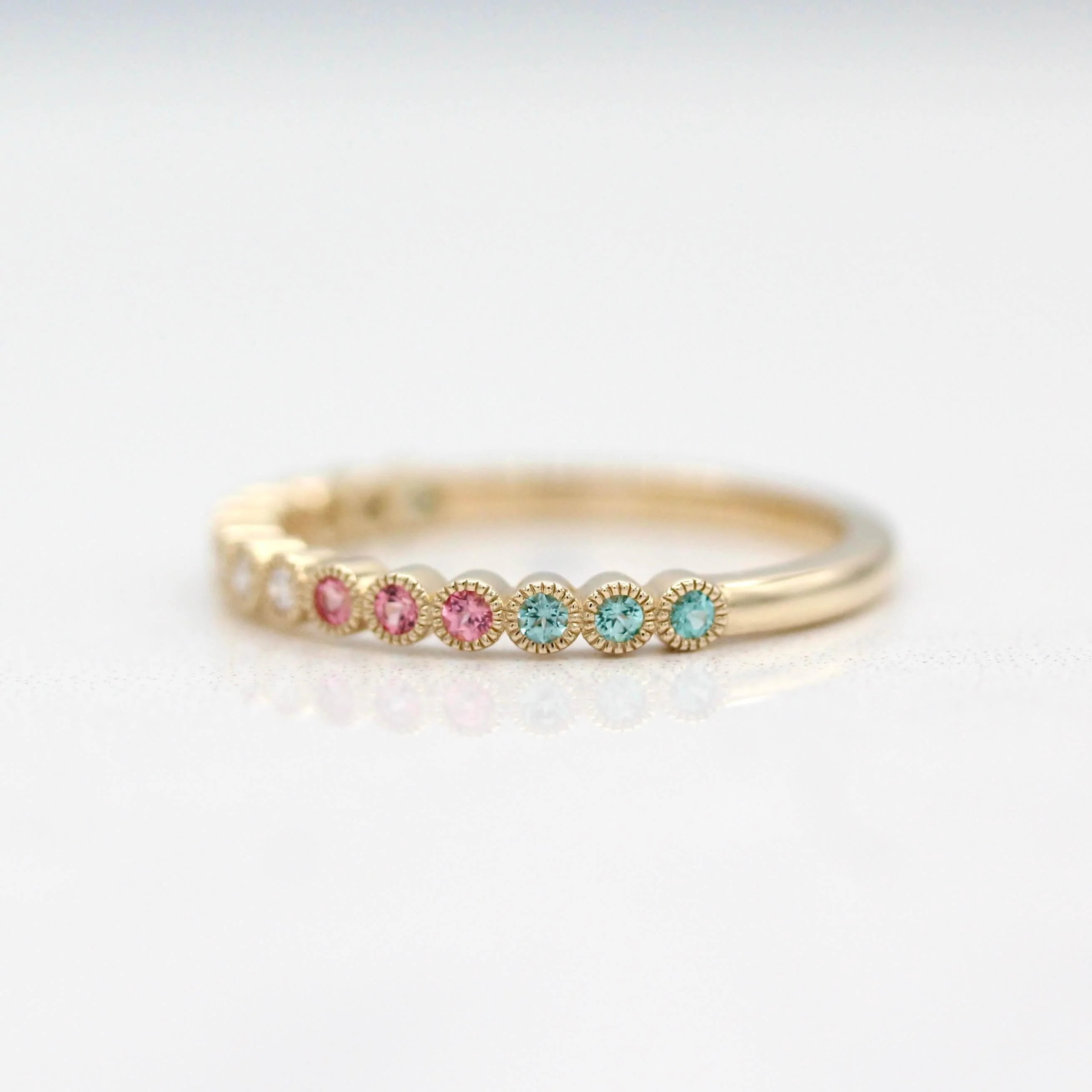 The Trans Pride Ring in Yellow Gold - Image 3