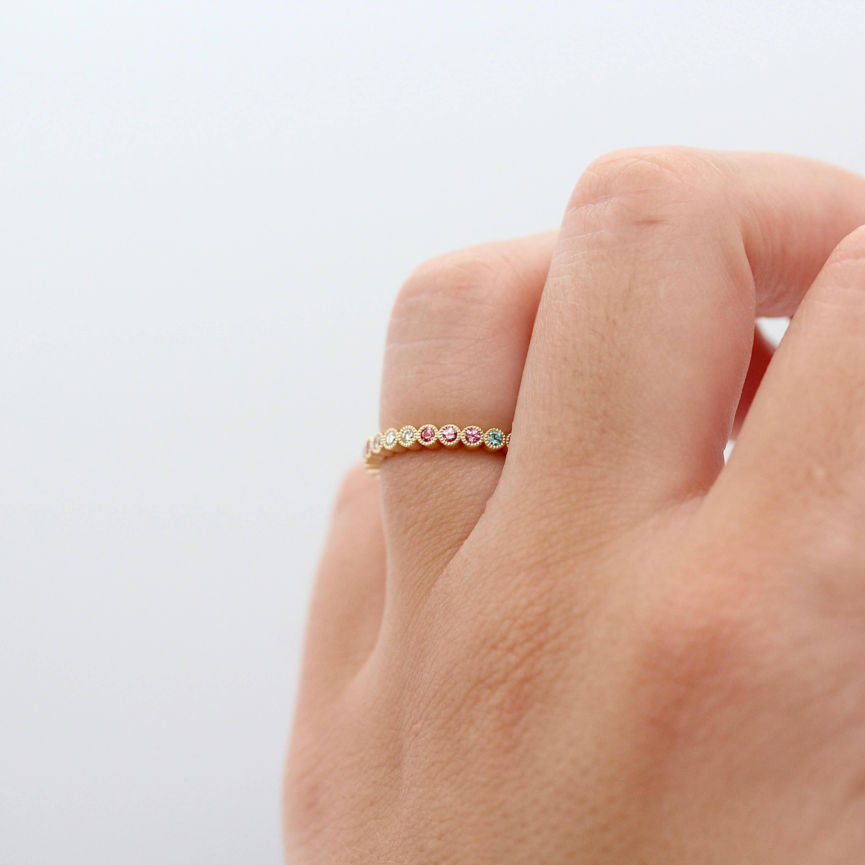 The Trans Pride Ring in Yellow Gold - Image 4